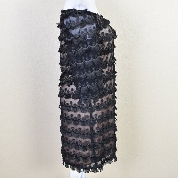 Trina Turk Women's Rosaura Copacabana Fringe Lace Dress - Picture 8 of 11